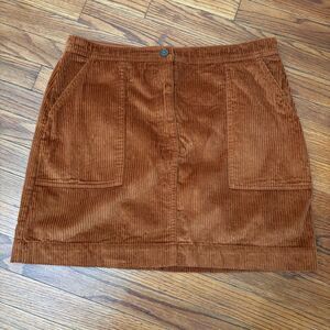 GAP Brown Corduroy Skirt-Size 14 Womens